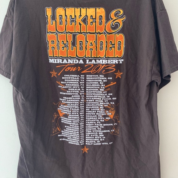 Miranda Lambert Locked & Reloaded Concert shirt - Picture 2 of 3